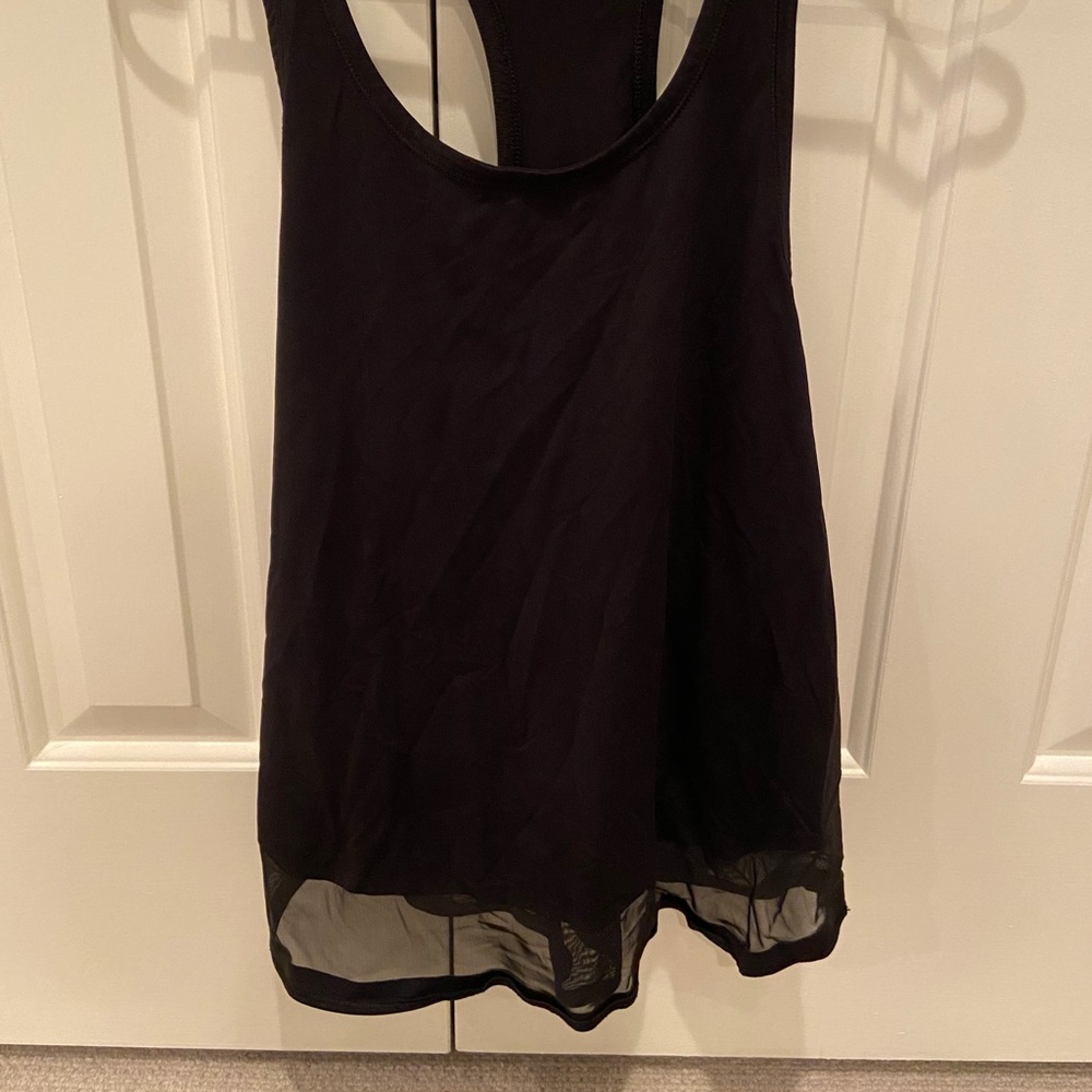 Lululemon racerback tank with mesh at bottom
